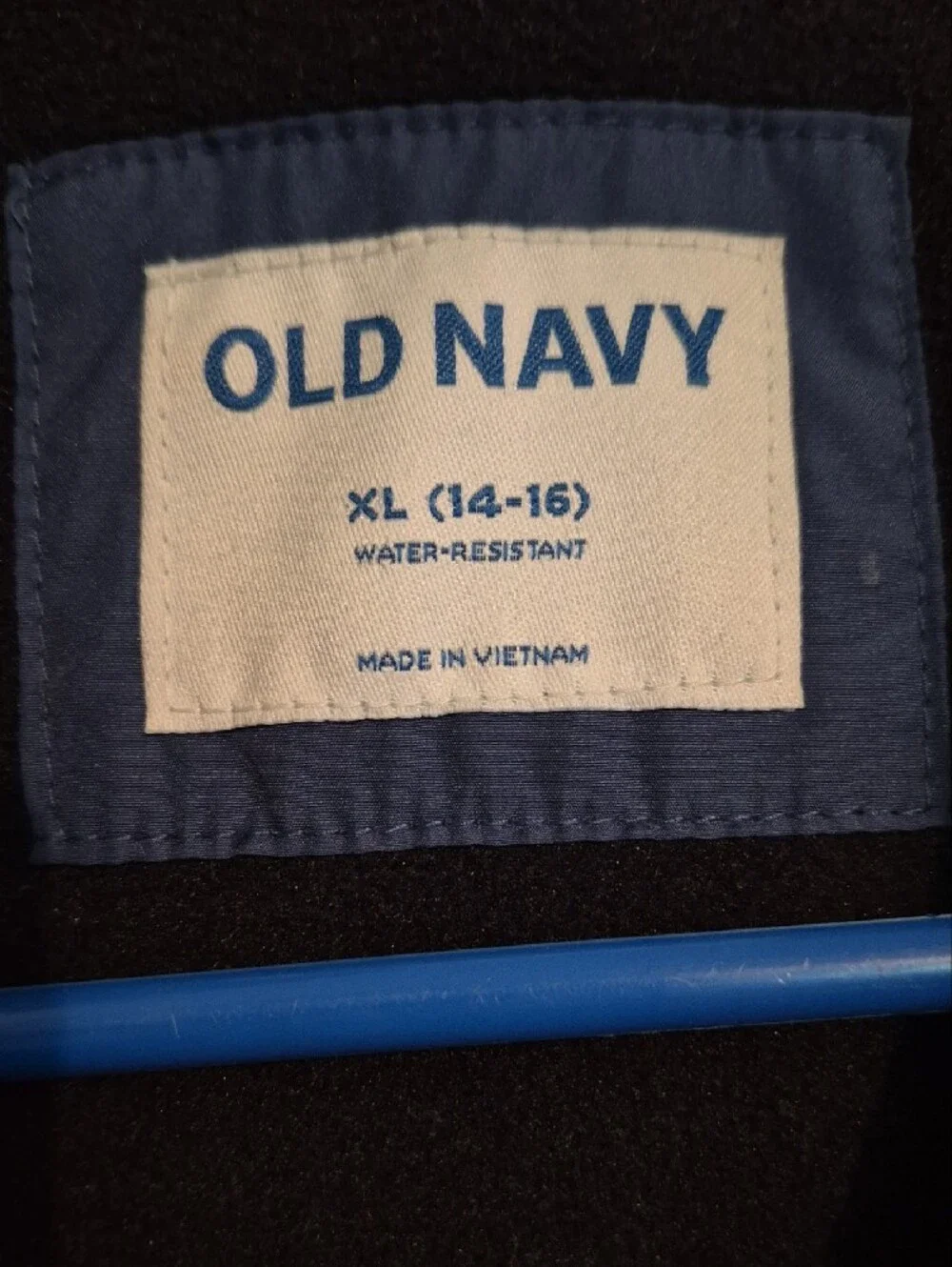 Old Navy Boys Blue Hooded Puffer Jacket